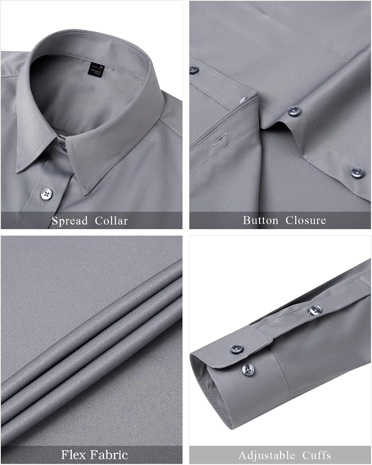 Detalle de J.VER Damen Bluse Casual Business mit Stretchanteil und Button-Down Kragen (Langarm)