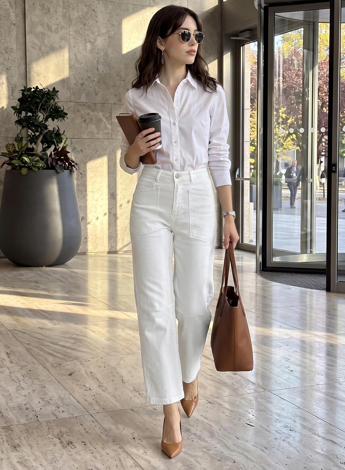 Thumbnail 5 de EVALESS Baggy Barrel Jeans High Waisted