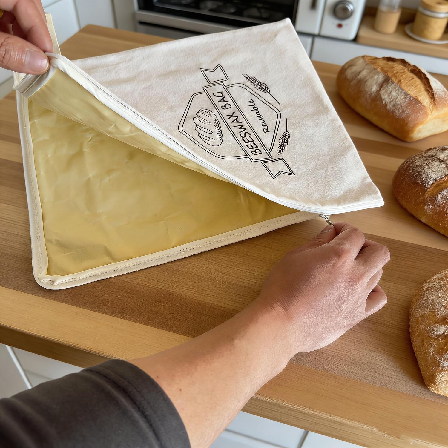 Thumbnail 6 de Beeswax Bread Bags, 2-Pack