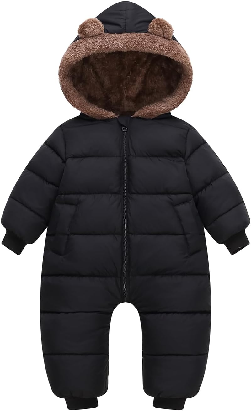 Detalle de JiAmy babysnöoverall med fleecefoder och dragkedja, 6–24 månader