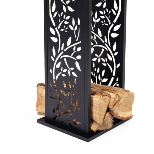 Detalle 1 de IDMarket range-bûches vertical 112 cm
