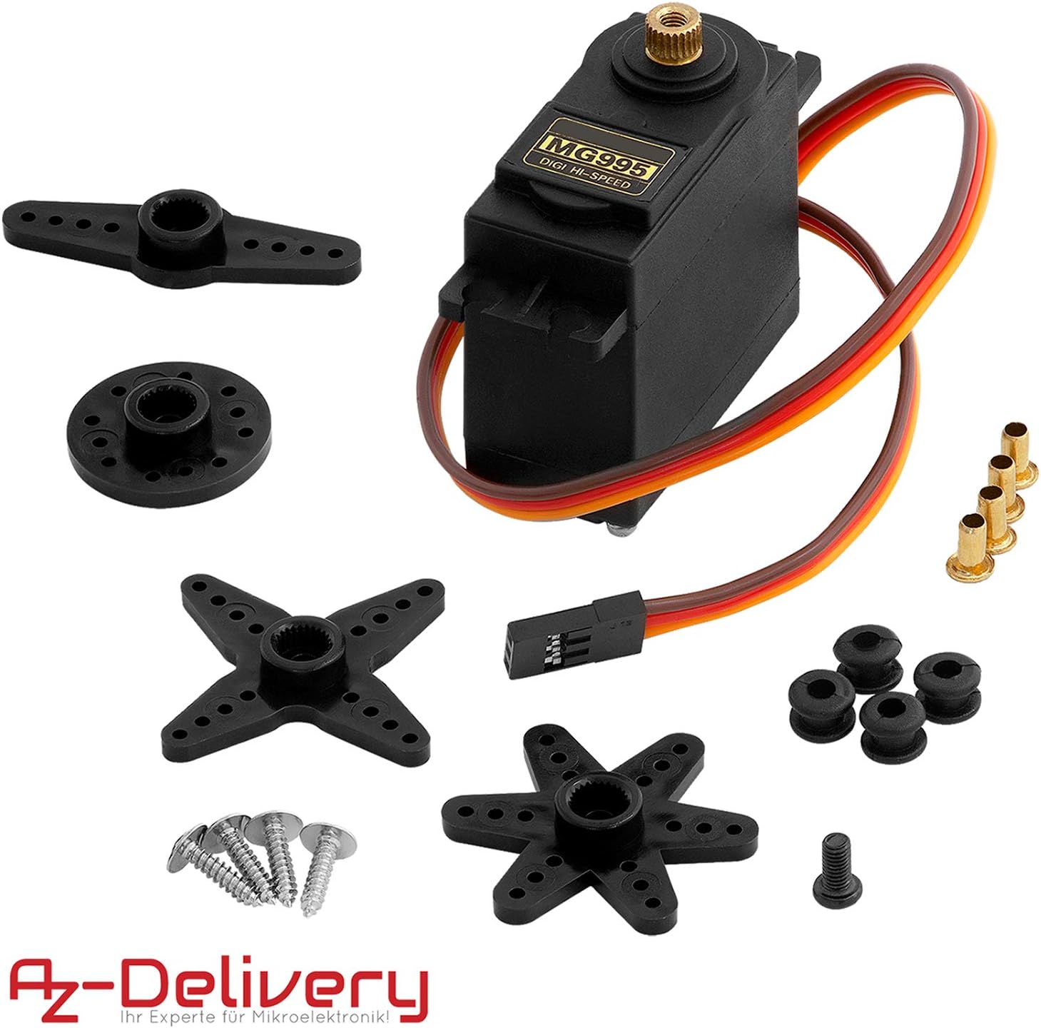 Thumbnail 3 de AZDelivery 3x MG995 servomoteur numérique micro pour hélicoptère RC et projets Arduino/Raspberry Pi