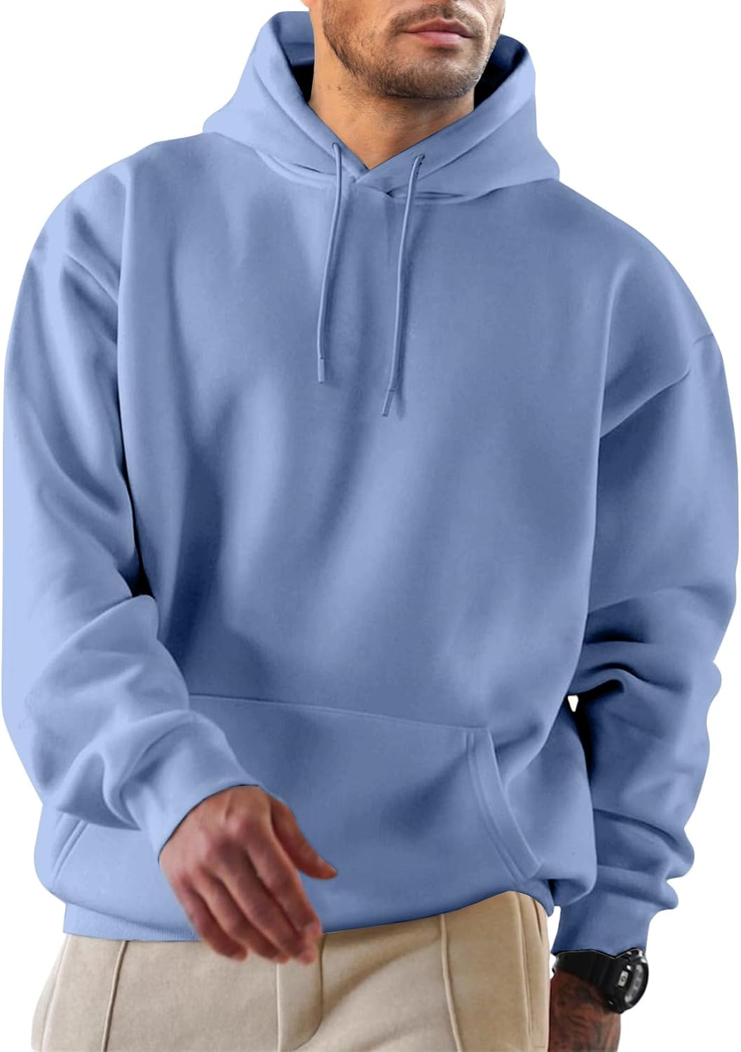 Thumbnail 5 de JMIERR Herren-Hoodie Freizeitpullover mit Kordelzug und Kängurutasche