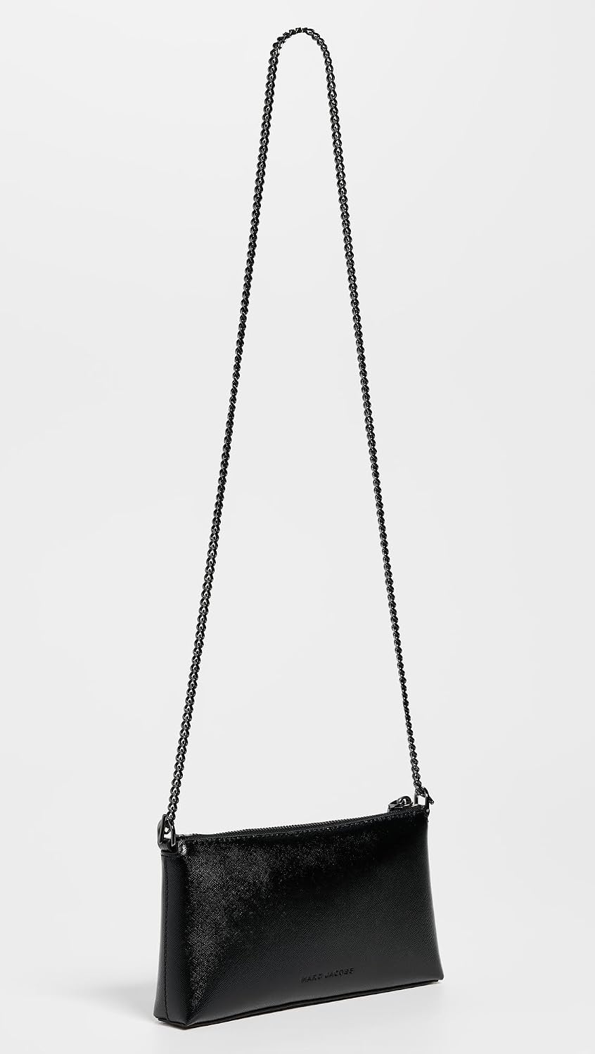 Detalle de MARC JACOBS THE POCHETTE BLACK – pochette zippée avec bandoulière amovible