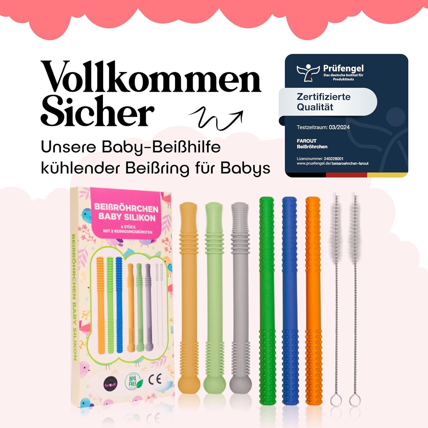 Detalle de farout Beißring Baby 6 Stück
