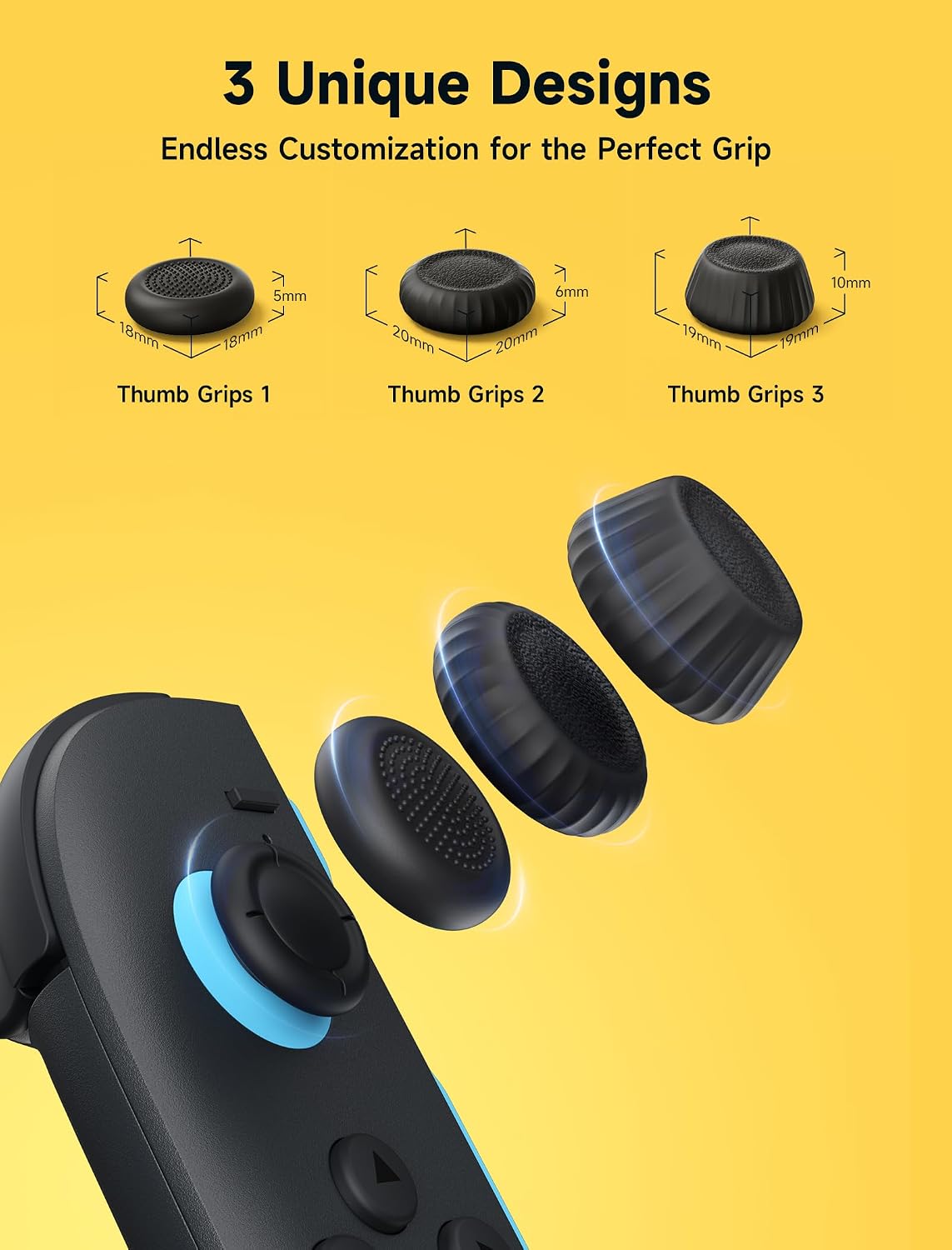 Thumbnail 5 de JSAUX Thumb Grips for Nintendo Switch 2, 6pcs