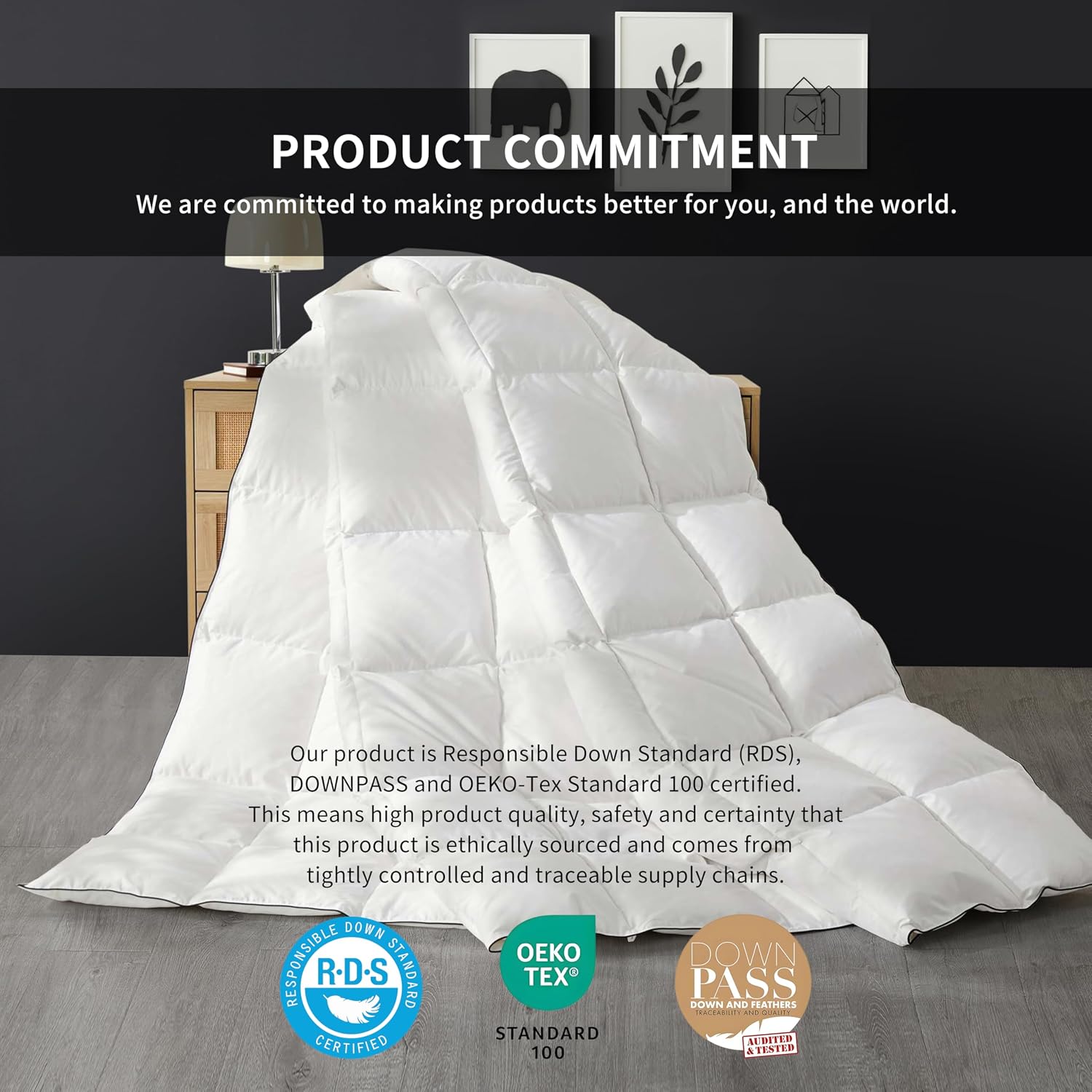 Thumbnail 2 de SAPHREAS King Goose Feather & Down Duvet 225x220cm