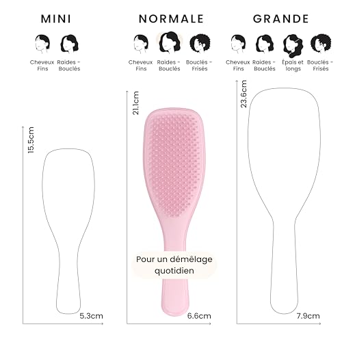Detalle de Tangle Teezer Ultimate Detangler – Brosse à Cheveux Démêlante 2 niveaux, Rose Millennial