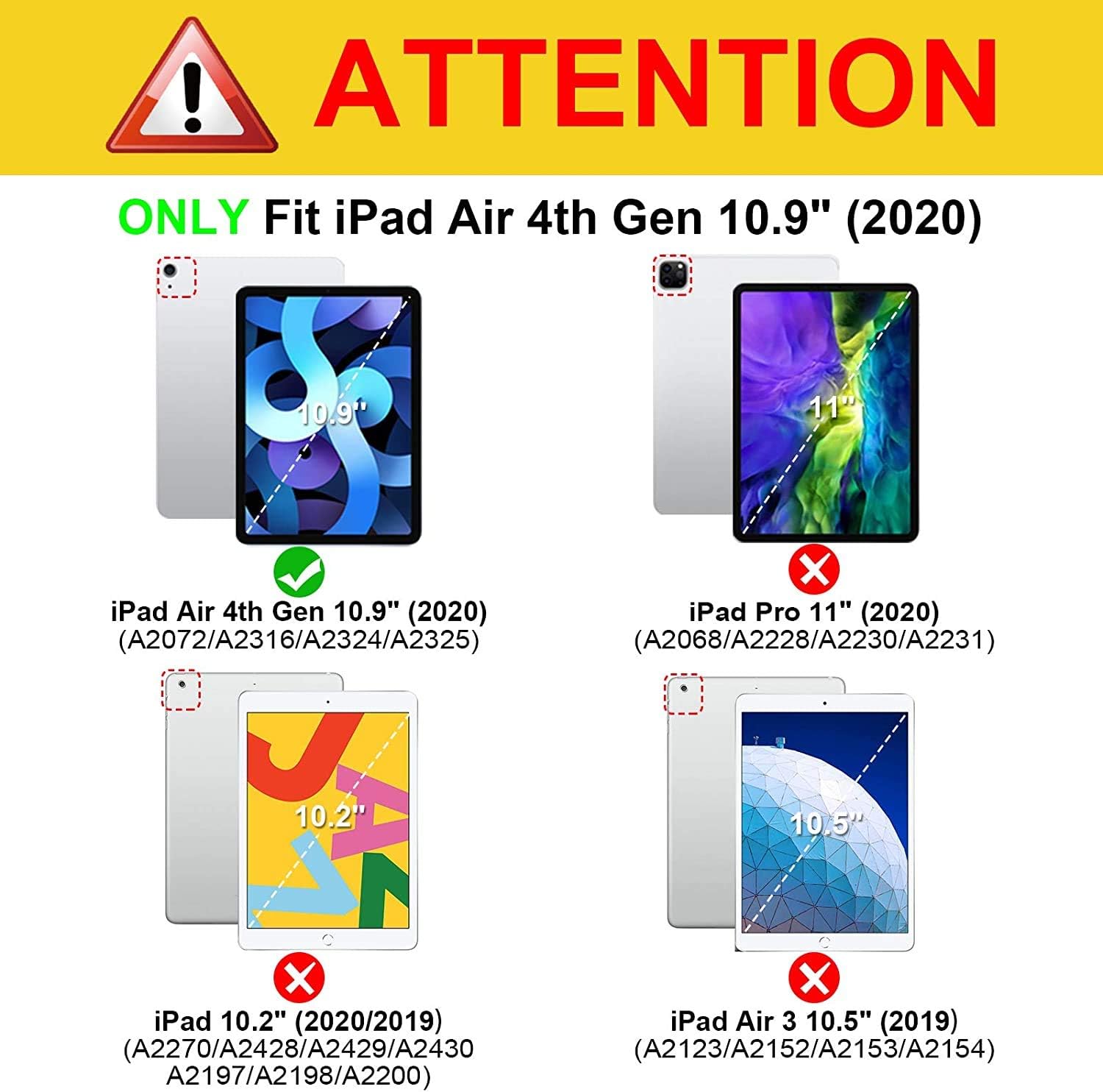 Detalle 2 de FINTIE Hybrid Case for iPad Air 11 inch (M4 2026/M3 2025/M2 2024) & iPad Air 10.9 inch (5th/4th gen) – Shockproof slim clear acrylic with pencil holder, black