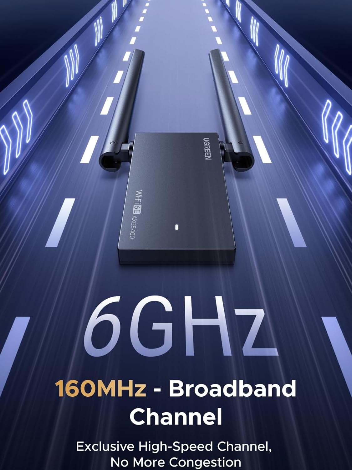 Thumbnail 2 de UGREEN WiFi Dongle AXE5400 (WiFi 6E) USB WiFi Adapter for PC with WPA3