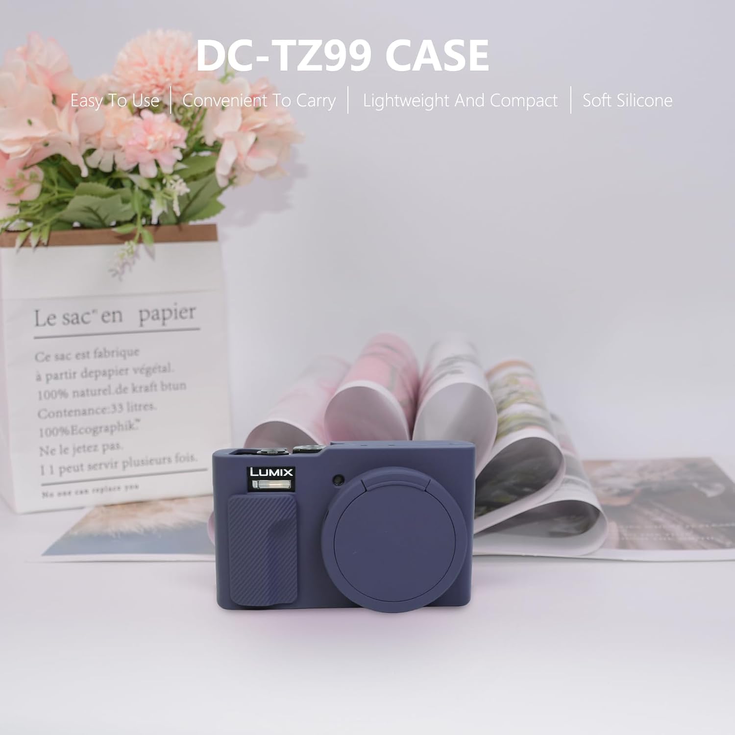 Thumbnail 5 de TZ99 Soft Silicone Protective Case Cover for Panasonic Lumix DC-TZ99 (Blue)