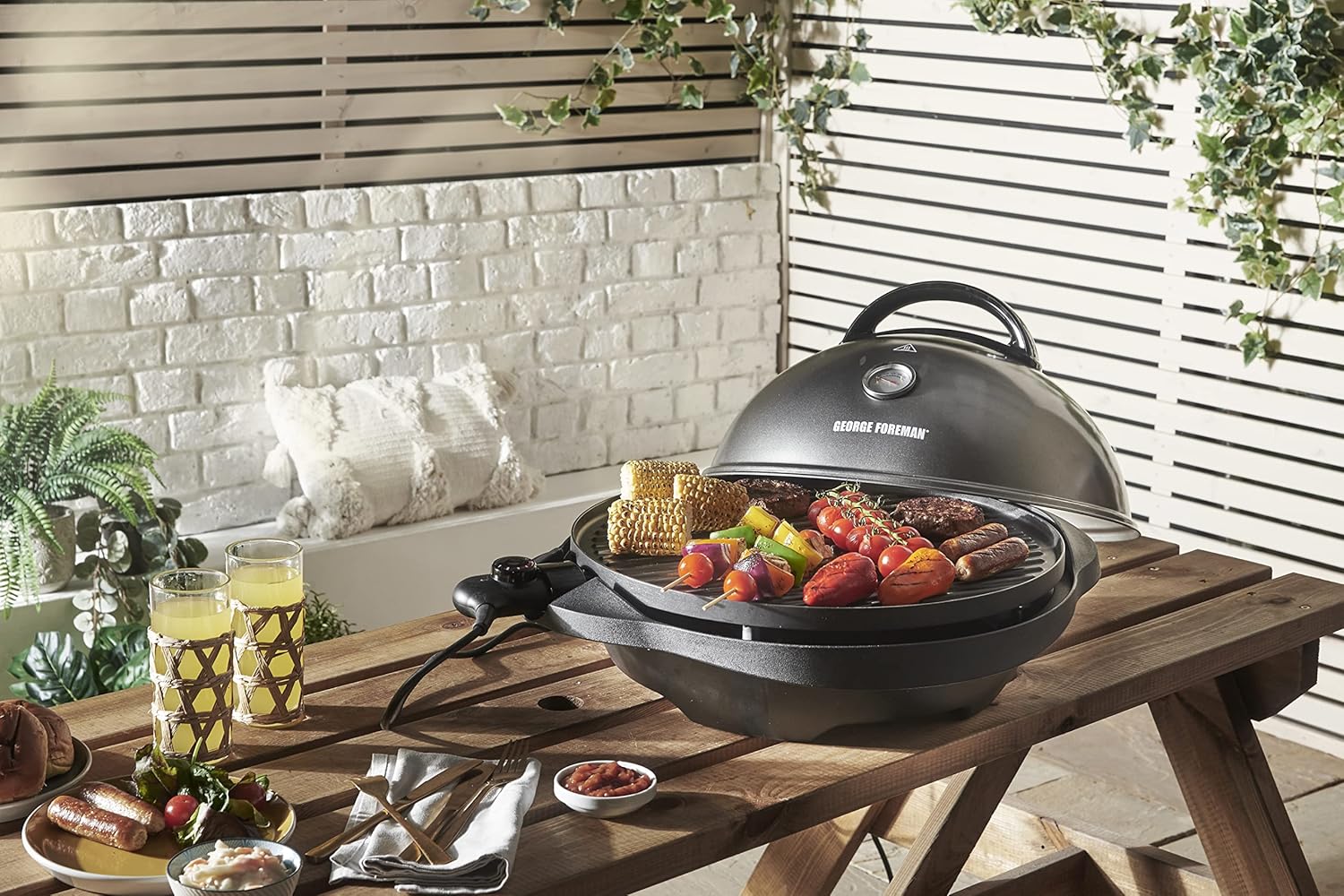 Thumbnail 4 de George Foreman BBQ elettrico 2 in 1 2.400 W