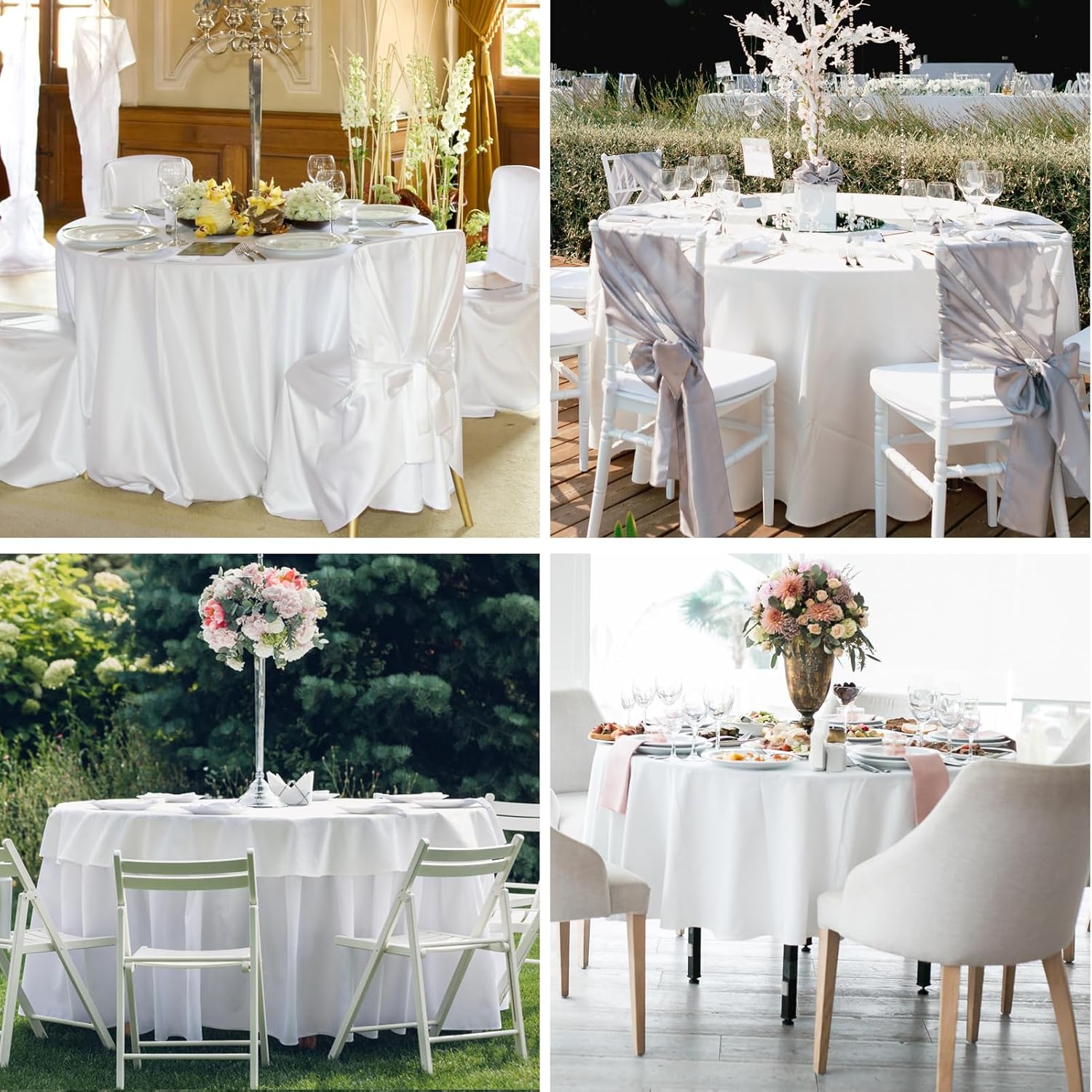Thumbnail 6 de Aocoz 120 Inch Round Tablecloth Pack