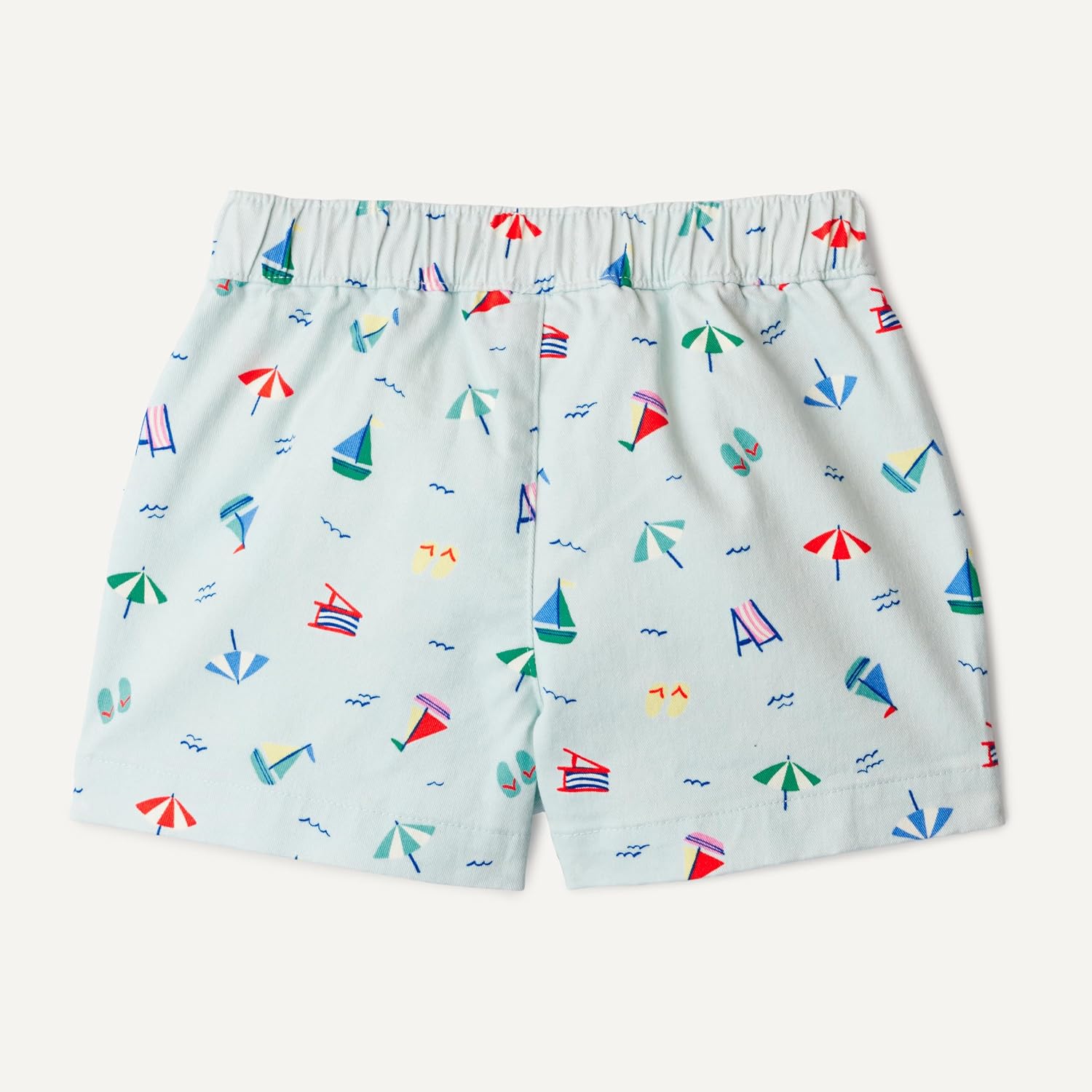 Detalle de Amazon Essentials x Sofia Grainge Unisex Baby Baumwoll-Köper-Shorts zum Hineinschlüpfen