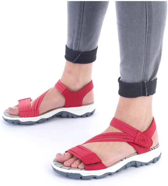 Thumbnail 1 de Rieker Damen Klassische Sandalen 68871 – Bequeme Sandalen mit weicher Decksohle