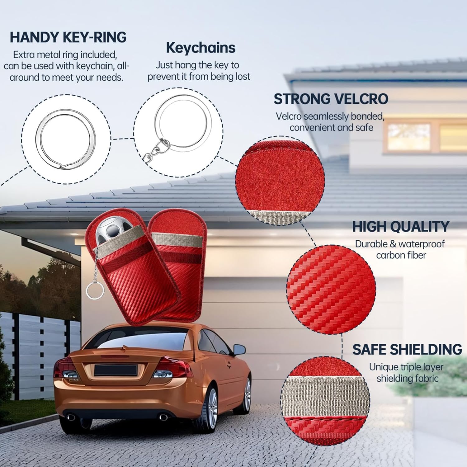 Detalle de caslord Faraday Pouch key protection M