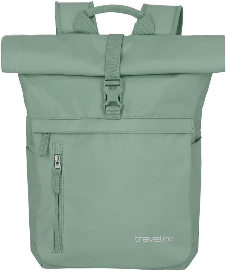 Detalle de Travelite BASICS Zaino da viaggio con roll-top, 35 L, per laptop 15,6" (60 cm)