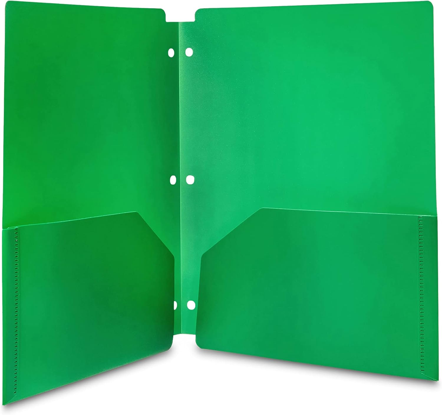 Thumbnail 2 de Chemises en plastique à 2 poches avec perforatrice 3 trous – Lot de 12 (Taille lettre US) – Couleurs assorties