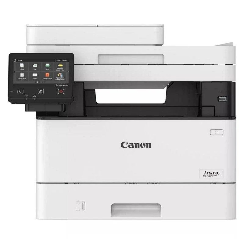 Detalle de Canon i-SENSYS MF455dw: Multifunción láser mono con WiFi, Fax, dúplex y pantalla táctil