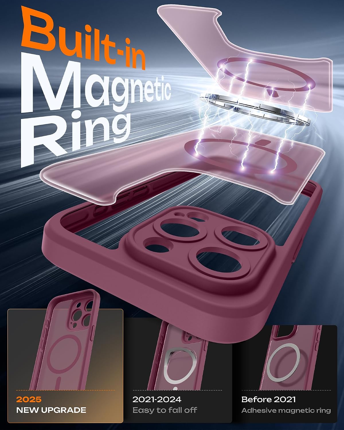 Detalle 1 de TOCOL Cover magnetica iPhone 15 Pro 6,1