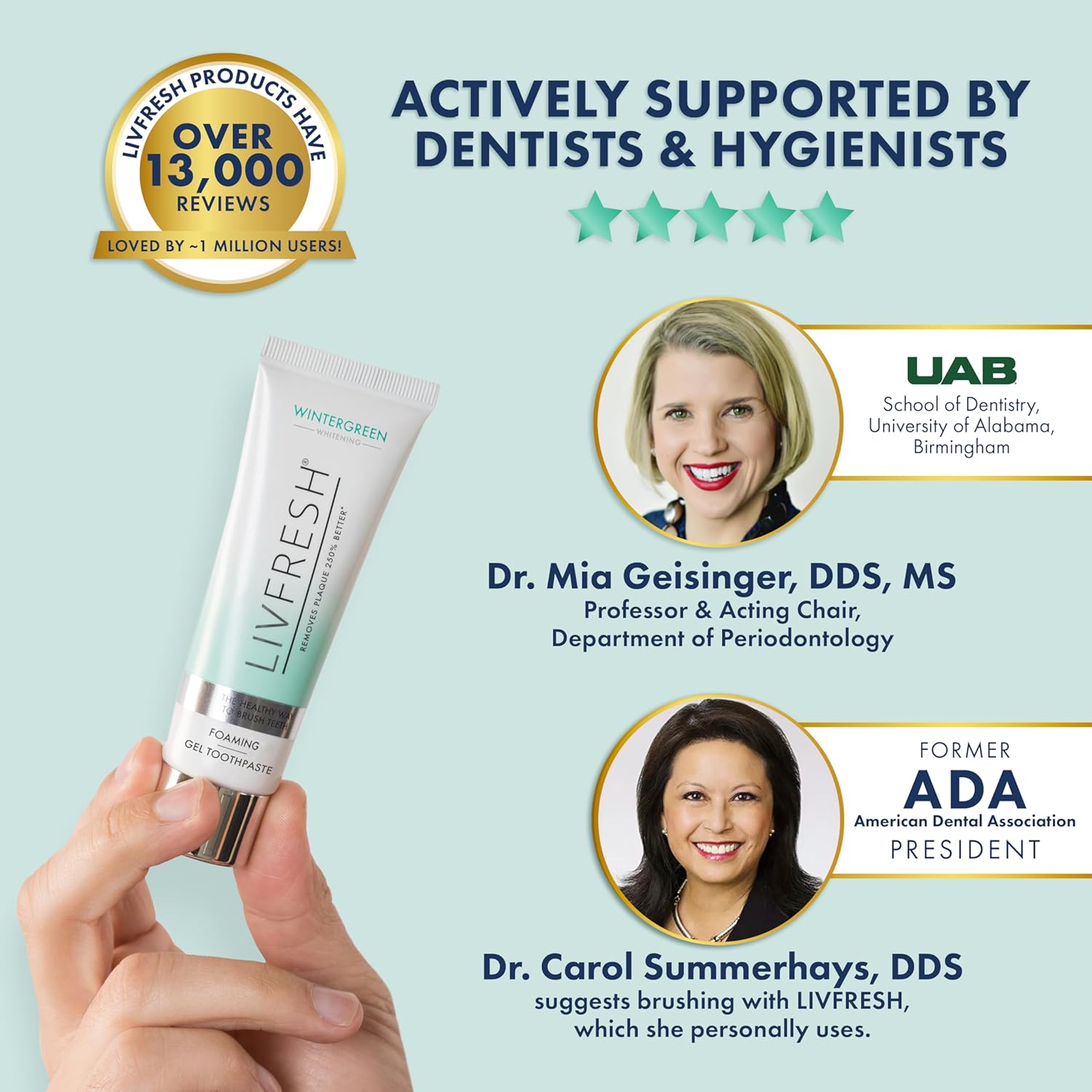 Thumbnail 3 de LIVFRESH Toothpaste Gel 3-Pack — Wintergreen toothpaste 🪥