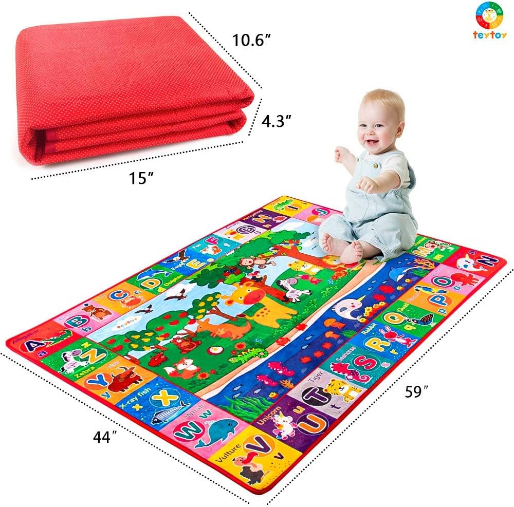 Thumbnail 2 de teytoy Baby Play Mat (Large) – Foldable, Non-Slip ABC & Animal Rug, 0.6cm thick
