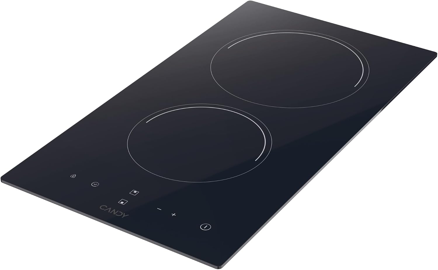 Detalle de Candy CDH30 Piano cottura 2 fuochi in vetroceramica con Touch Control, timer e blocco sicurezza
