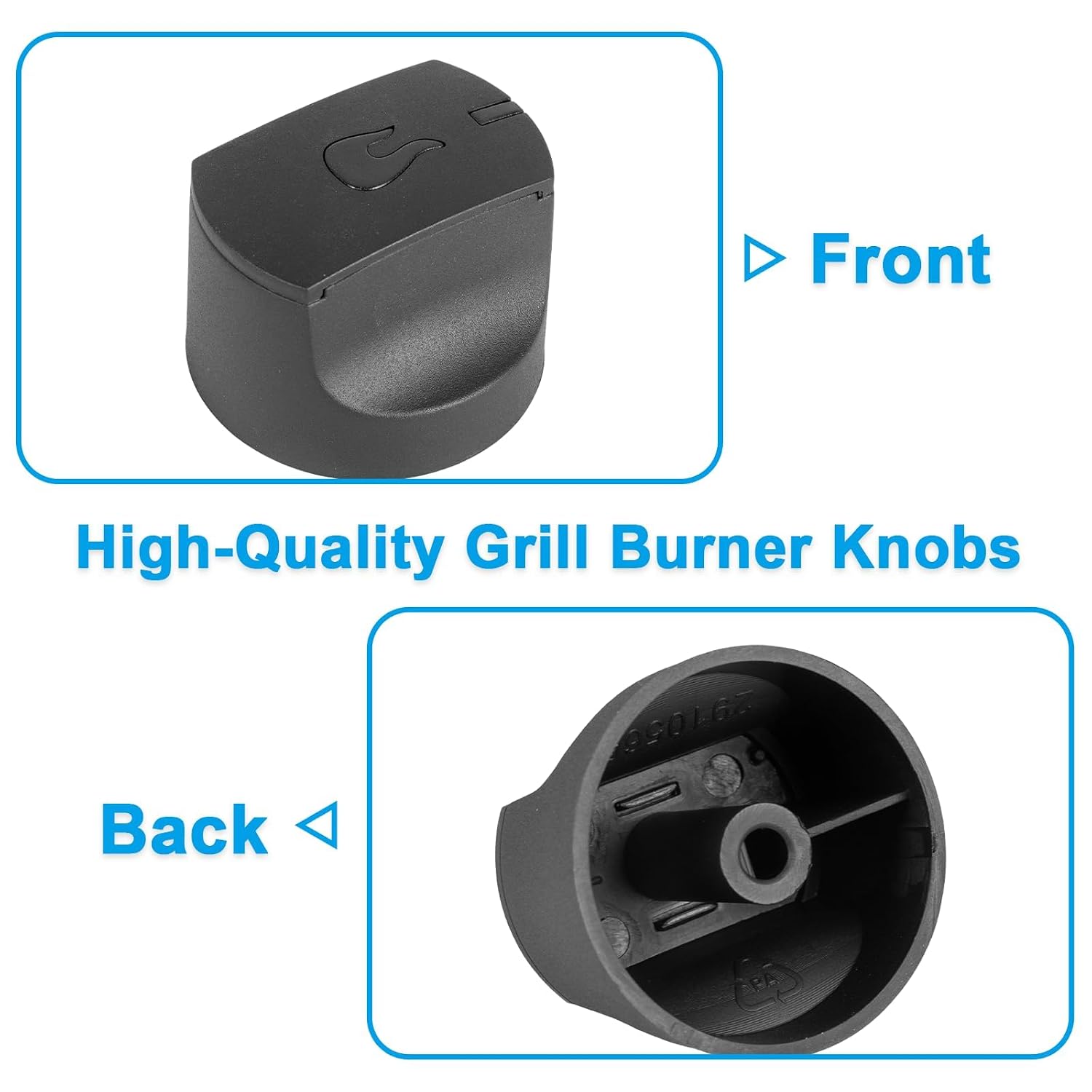 Detalle de Charbroil-compatible grill control knobs, 4-pack