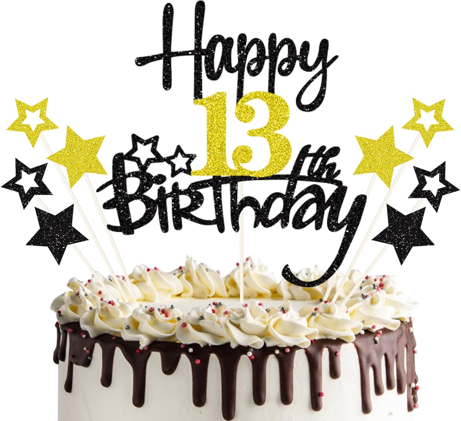 Thumbnail 6 de palasasa 50 Geburtstag Tortendeko – Happy 50 Birthday Cake Topper Set