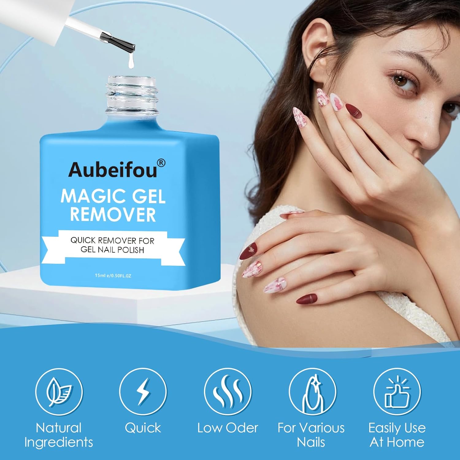 Thumbnail 6 de Dissolvant vernis semi permanent 2x15ml 💅