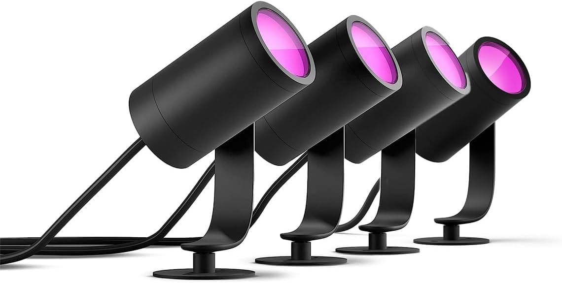 Thumbnail 6 de Philips Hue Lily Gartenspot 4er Set – White & Color Ambiance, 590 lm, 16 Mio. Farben, Außenleuchte mit 40W Netzteil