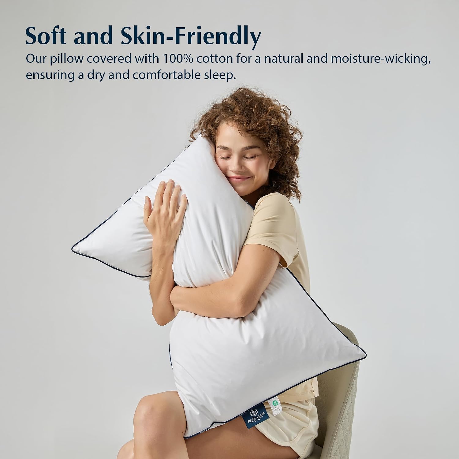 Detalle de Pacific Coast Bed Pillow Luxury Goose Down Firm Pillow