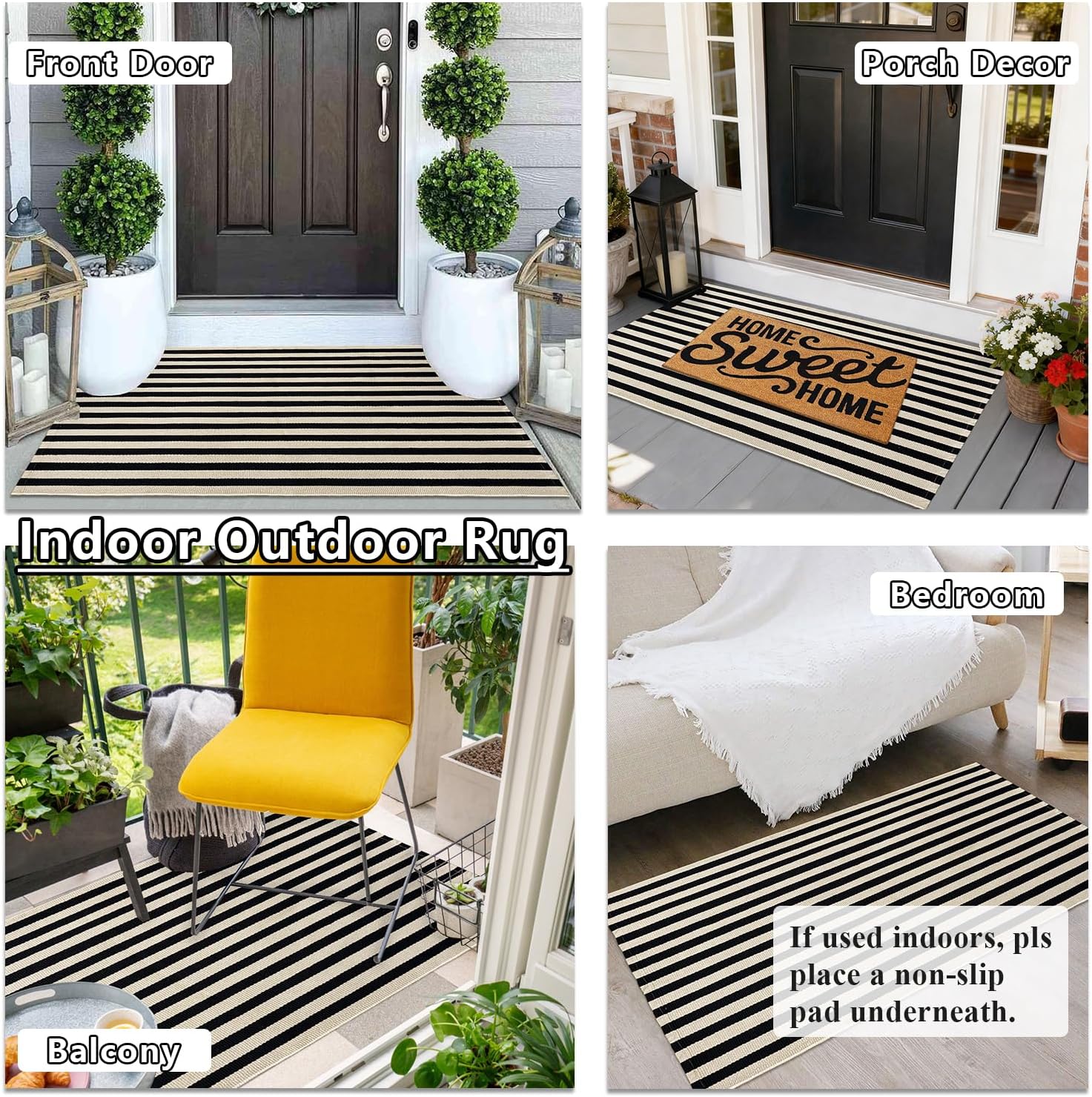 Detalle 2 de Kxyhug outdoor door mat cotton blend