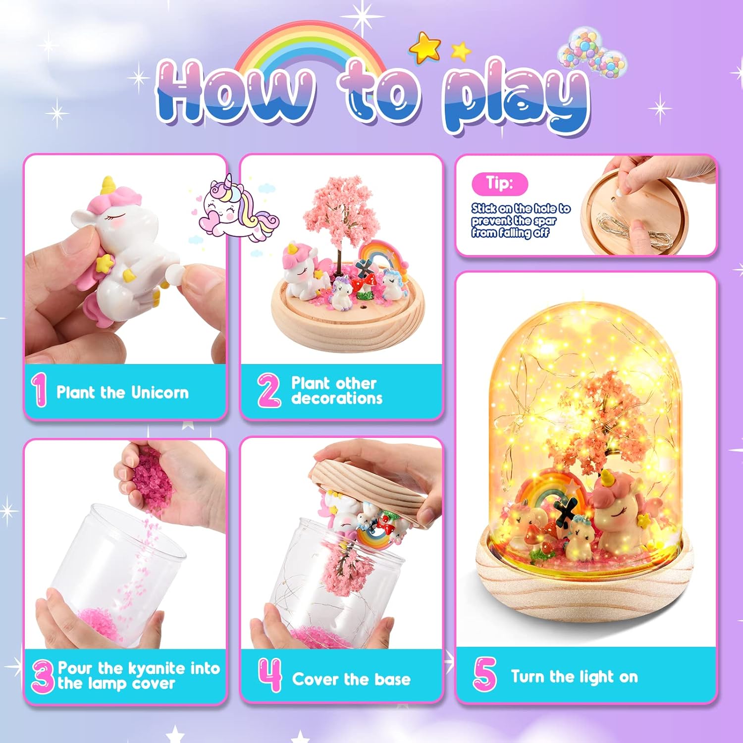 Detalle de Dislocati Unicorn Craft Kit for Girls 3–9 🎲