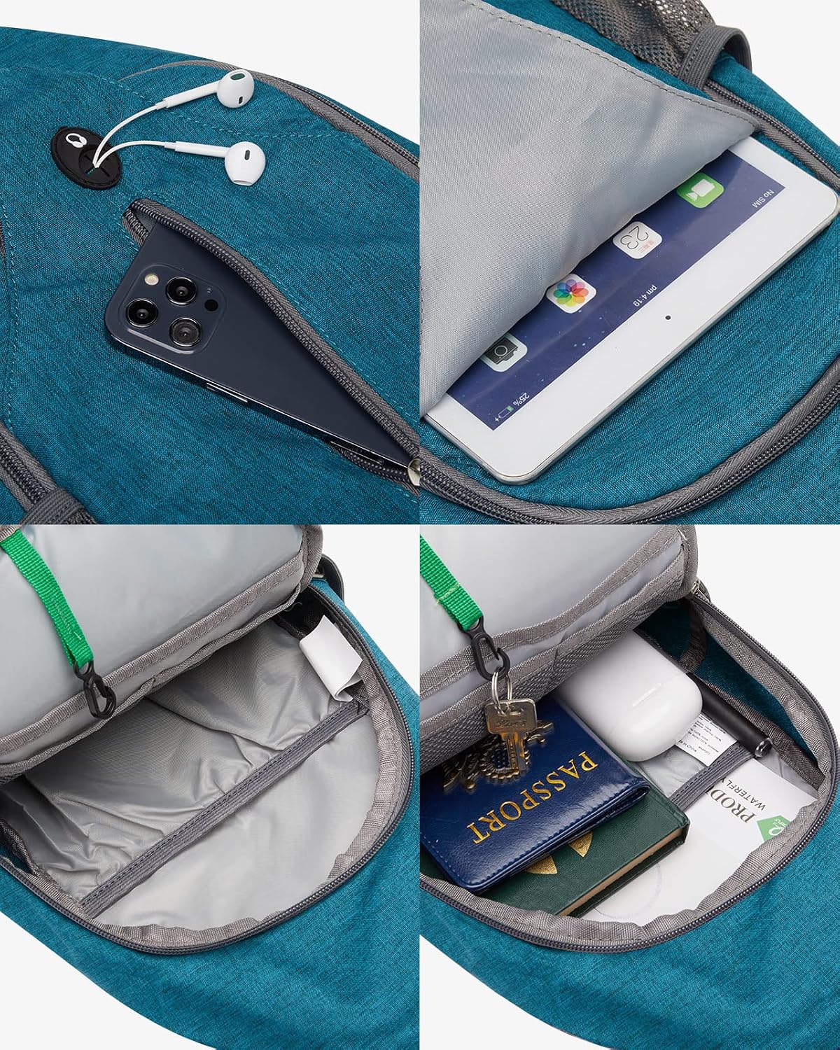 Detalle de Waterfly Sling Bag Backpack: Lightweight multi-compartment daily adventure bag