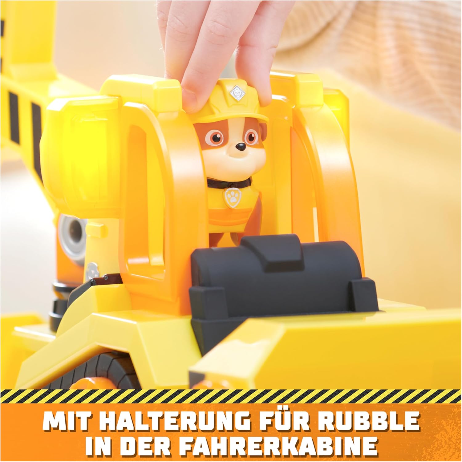 Thumbnail 5 de Rubble & Crew Großes Planierraupen-Baufahrzeug (Deluxe) mit Licht & Geräuschen – inkl. Rubble-Figur