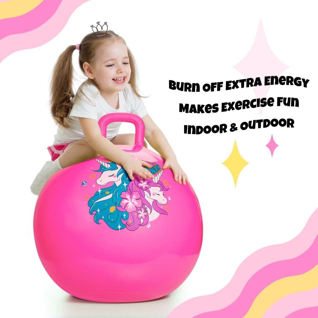 Thumbnail 5 de U&C Planet 18 Inch Unicorn Space Hoppers for Kids (with Handle & Pump)