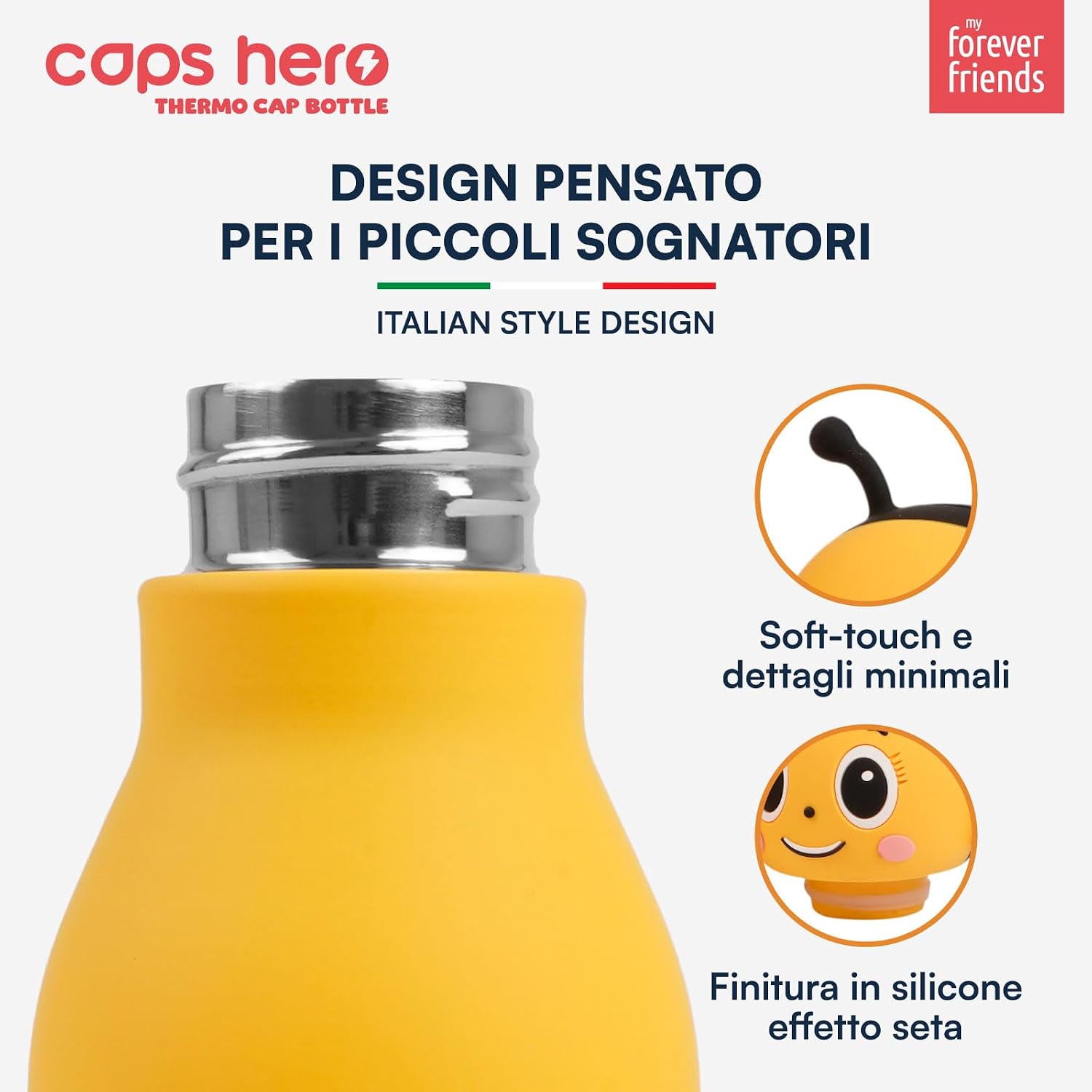 Detalle de CapsHero Bee Bea Borraccia Termica 520ml