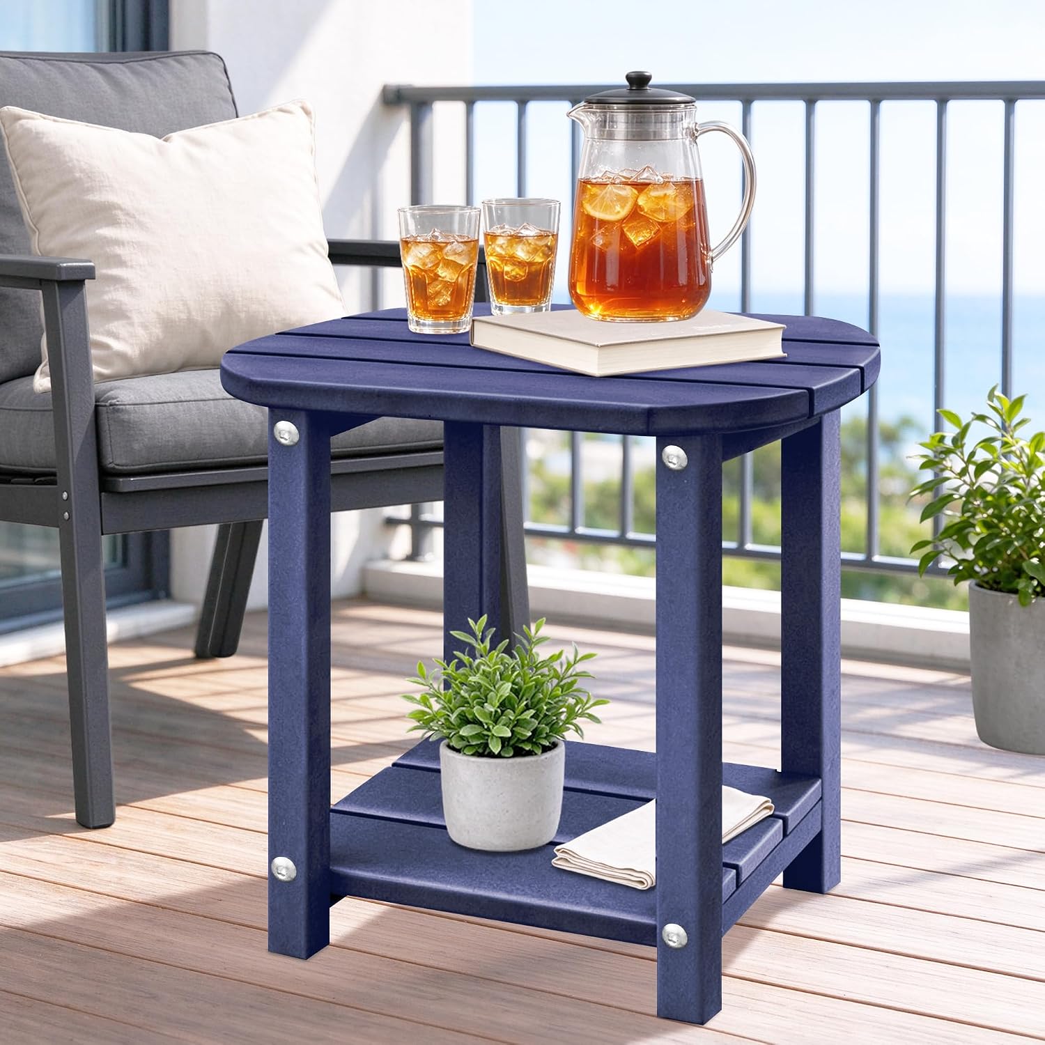 Detalle de LZRS Patio Side Table, 2-Tier