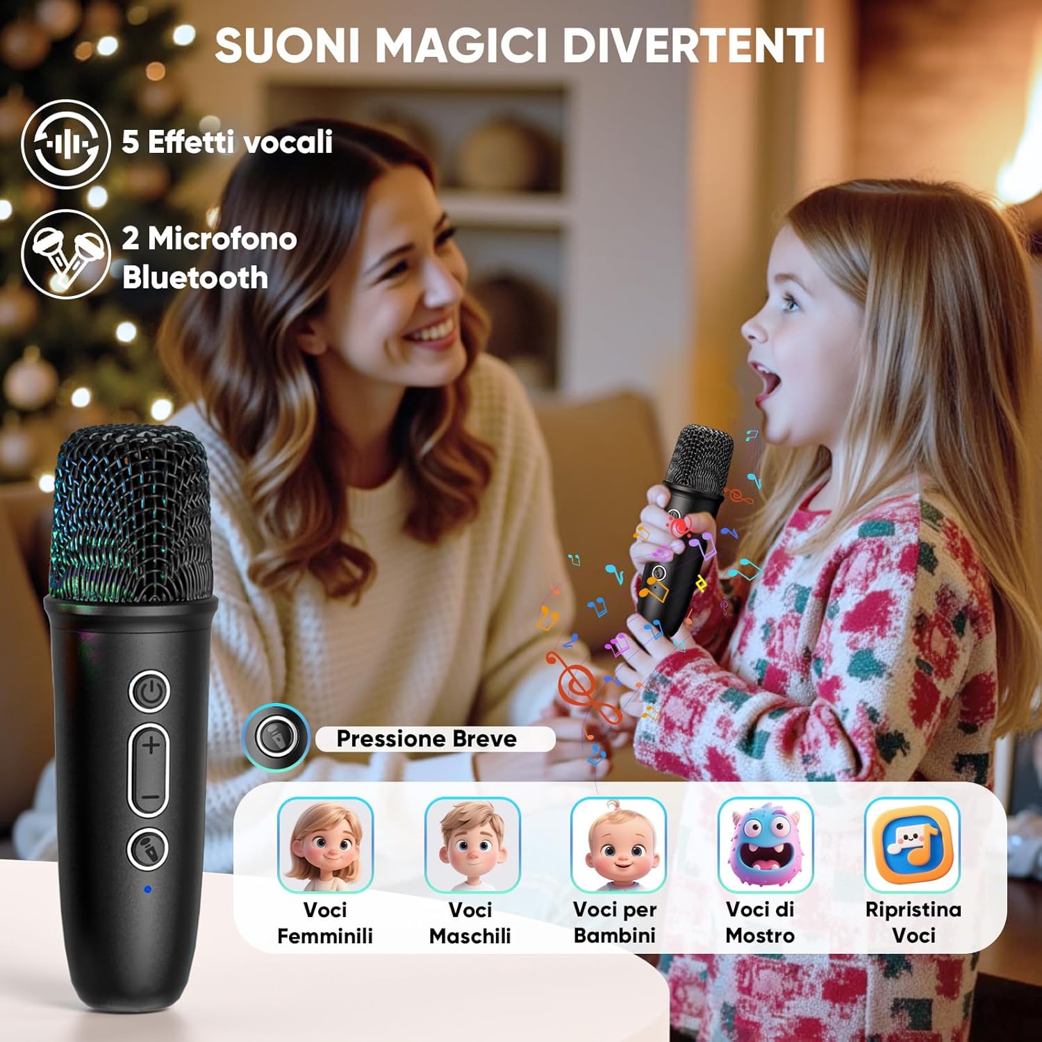 Thumbnail 4 de Karaoke con microfono portatile 🎤