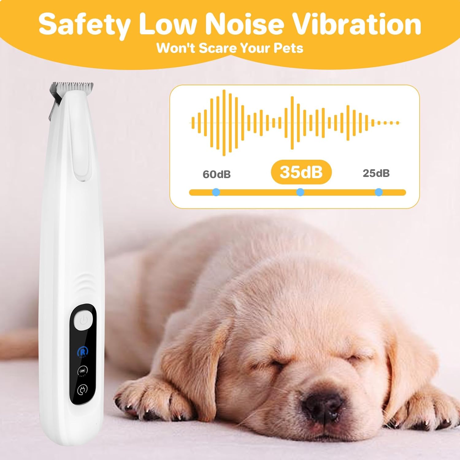 Thumbnail 4 de ETACCU Dog Paw Trimmer with LED Light — Ultra-Quiet, Rechargeable Paw Hair Clipper for Cats and Small Areas
