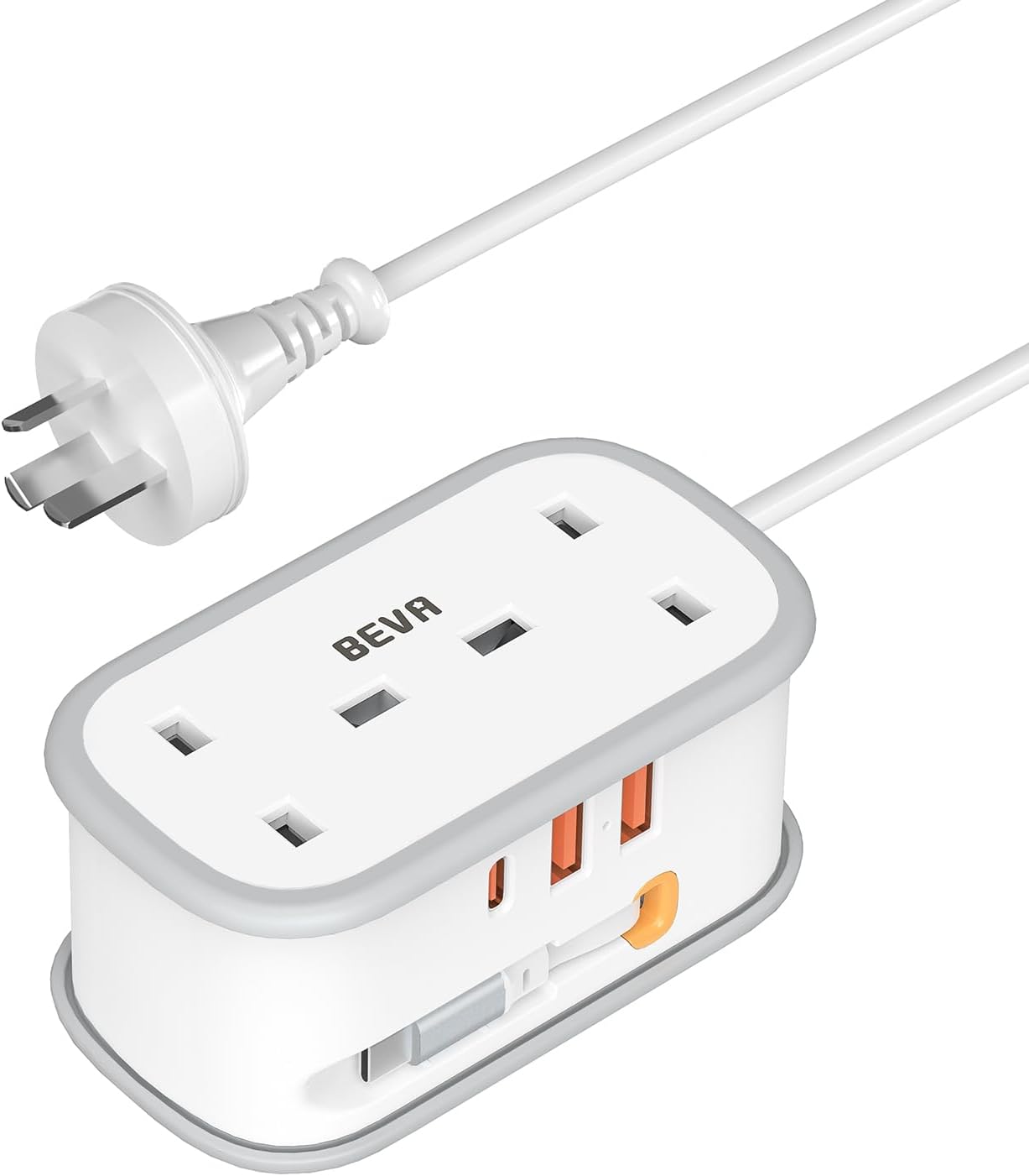 Detalle de UK to Australia Plug Adapter with 1.5M Extension Cable, BEVA 2 Way 3 USB (2A+1C) Australian Power Adapter with Retractable USB C Cable for New Zealand, China, Fiji, Argentina (Type I)
UK to Australia Plug Adapter with 1.5M Extension Cable…