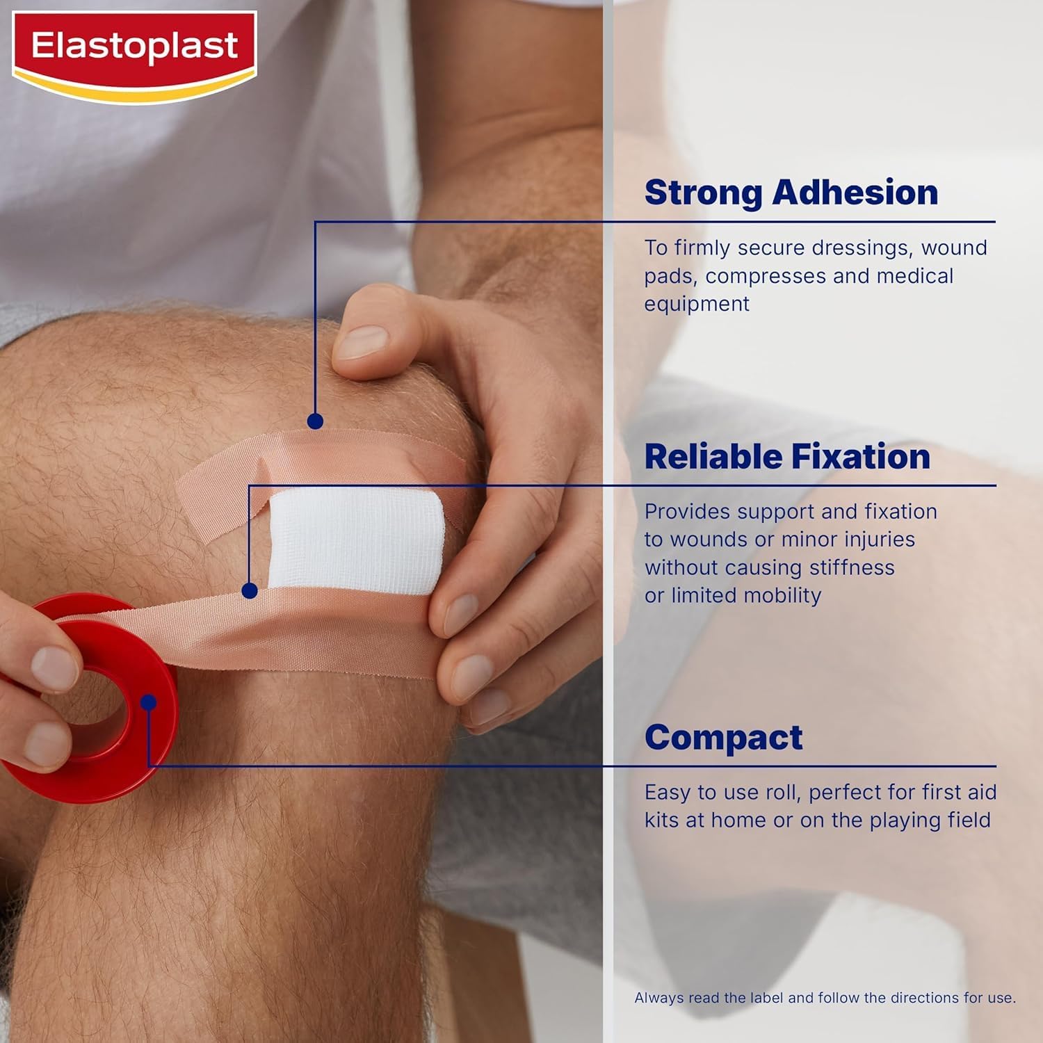 Detalle de Elastoplast Fixing Plaster Roll, 5 m