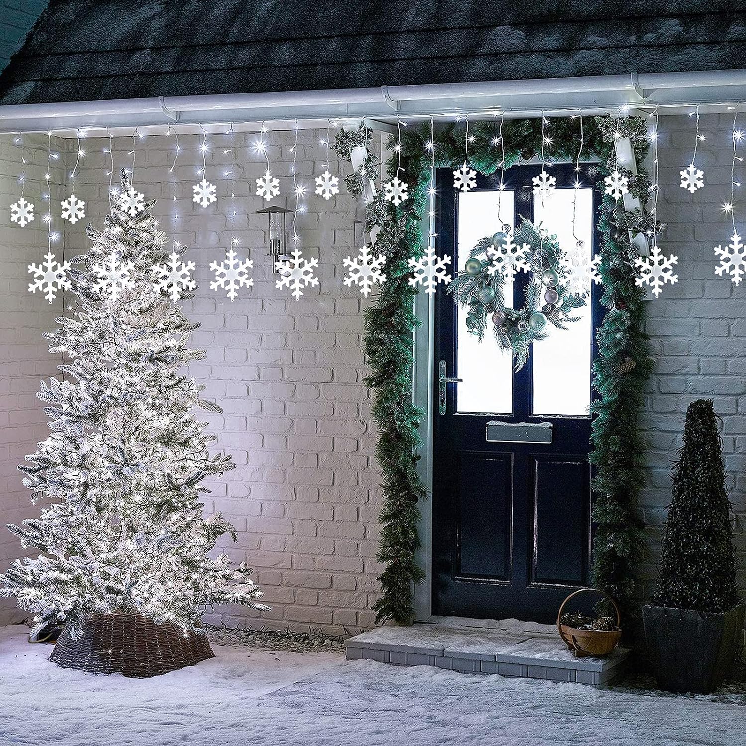 Detalle de Toodour Snowflake Christmas Lights, 17.22 ft