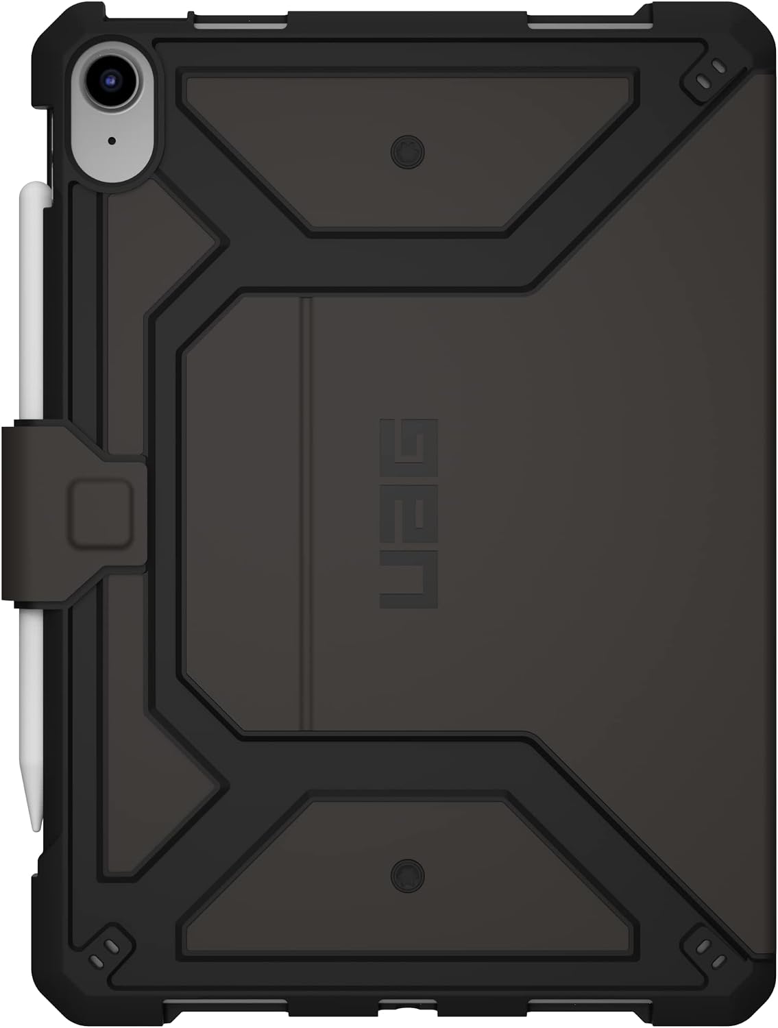 Detalle de UAG Metropolis SE – etui do iPada 10. gen. z podstawką i uchwytem na Apple Pencil