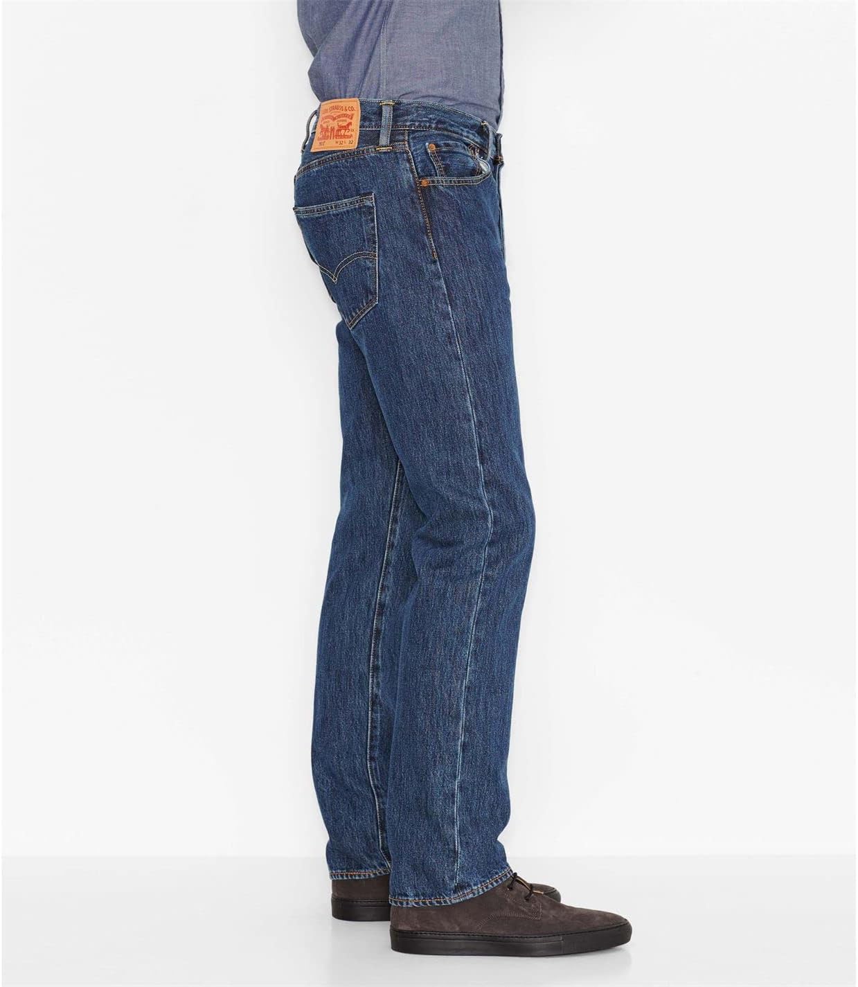 Detalle 2 de Levi's 501 Original Fit Jeans Uomo Stonewash X 38W / 34L: classicità senza tempo con innovazione responsabile