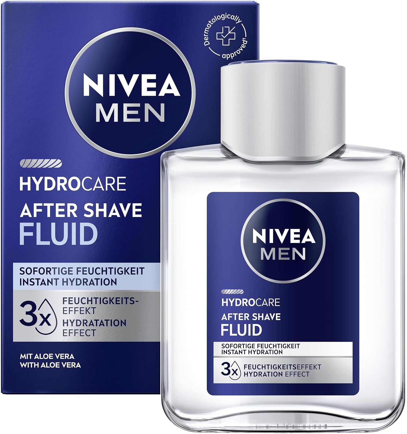 Thumbnail 1 de NIVEA MEN Hydrocare After Shave Fluid mit Aloe Vera & Pro Vitamin B5 (100 ml) – beruhigende Hautpflege nach der Rasur