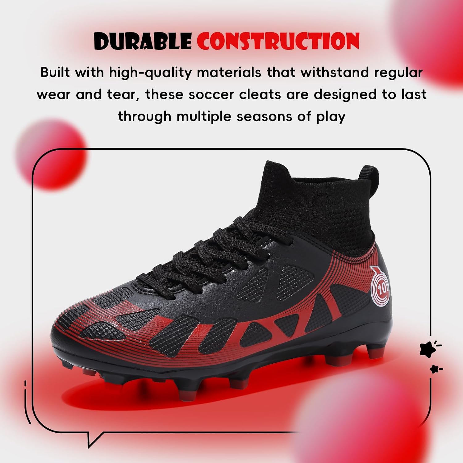 Detalle de WOwallet Fußballschuhe für Kinder (Jungen & Mädchen) – sportliche Outdoor-Kids-Fußballschuhe