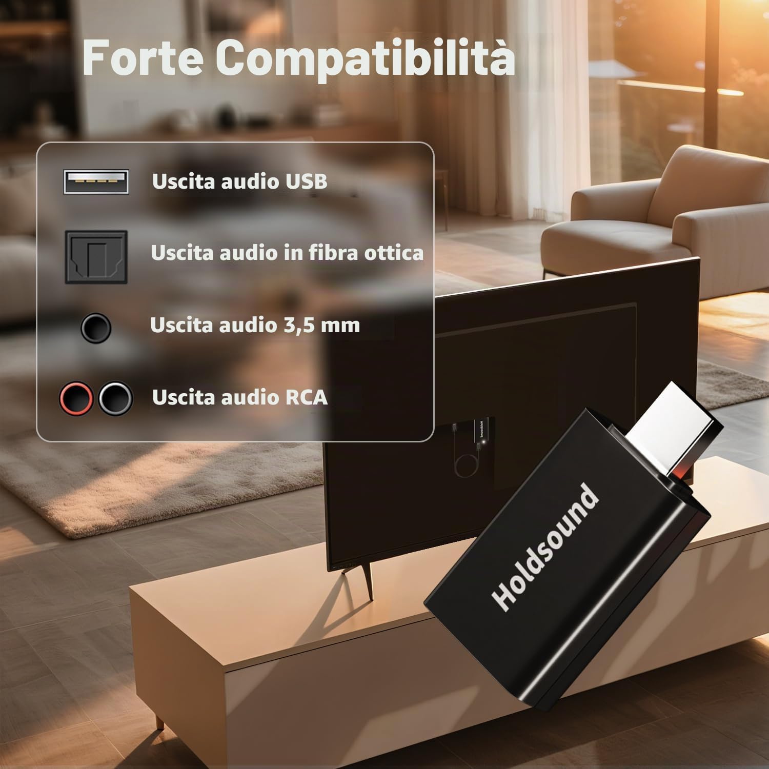 Thumbnail 3 de Holdsound Cuffie TV Wireless: Comfort, Libertà di movimento e audio senza fili per la TV