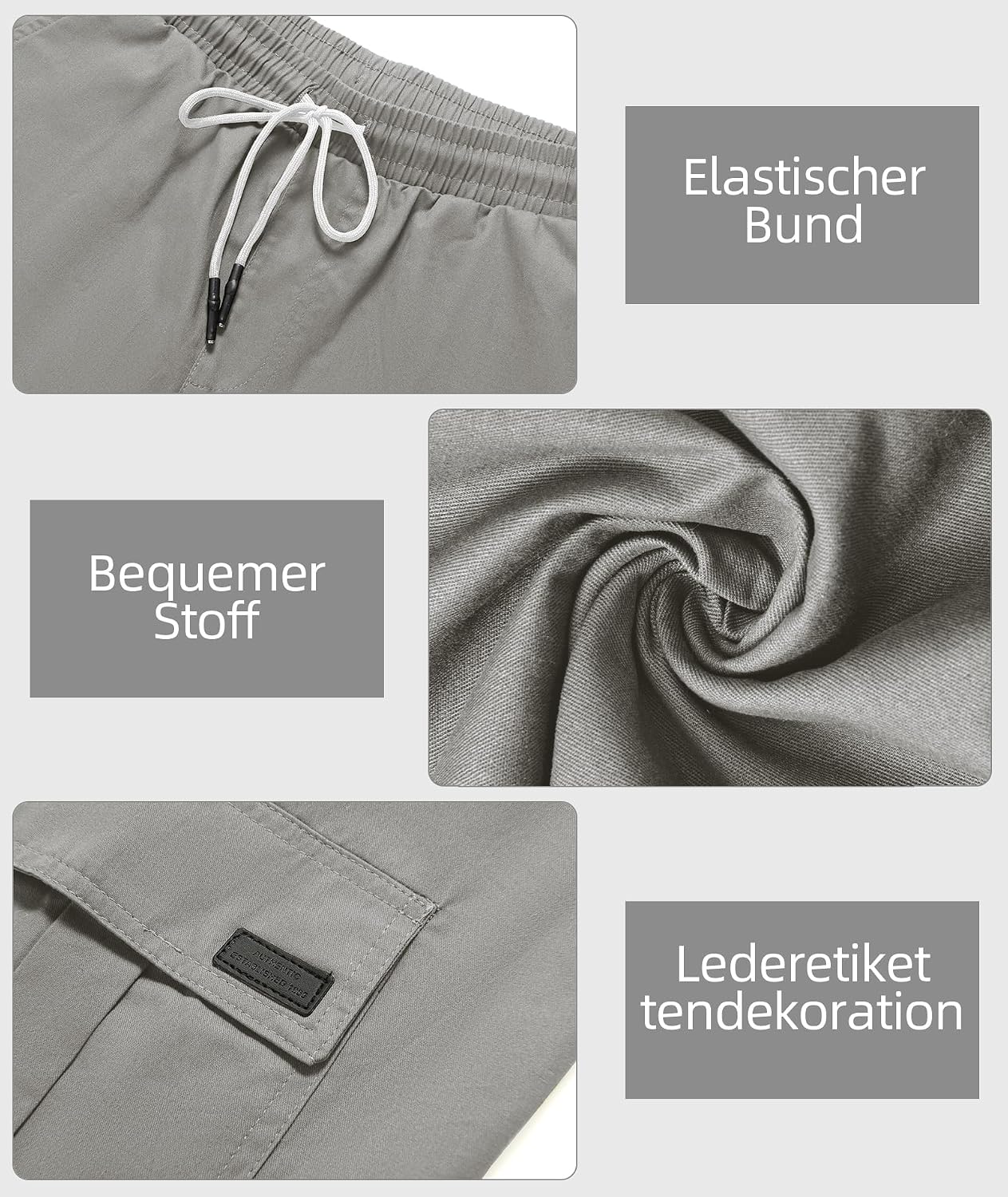 Thumbnail 5 de JACKETOWN Pantalones Cortos Cargo Algodón Elásticos